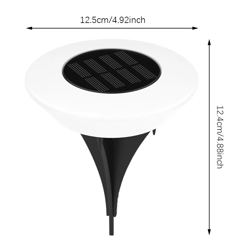 1/4 PCS Solar Ground Lights, Cool White/Warm IP65