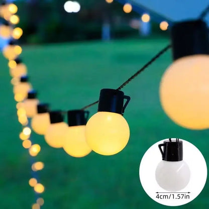 1PC LED Solar Light String Outdoor White Balls Decoration Lights