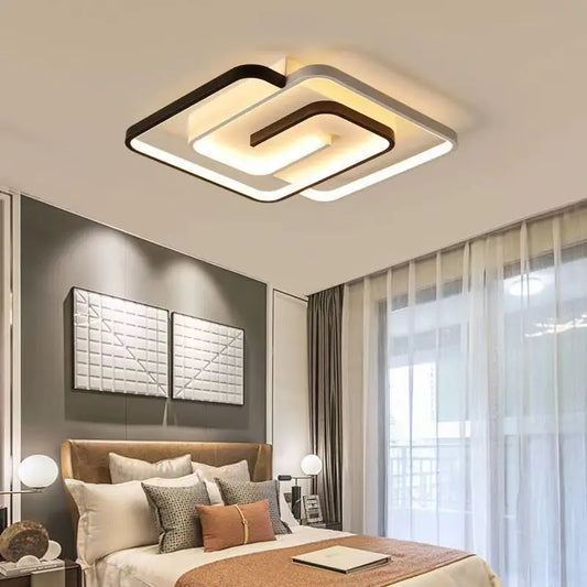 Bedroom Led Chandelier Light Modern Ceiling Lamp Attic