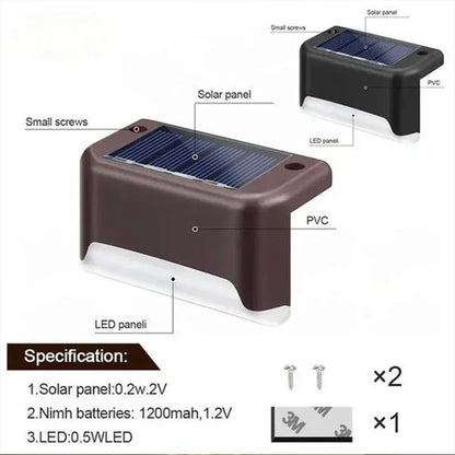 Solar Deck Lights Outdoor Step Lights Waterproof Led Solar