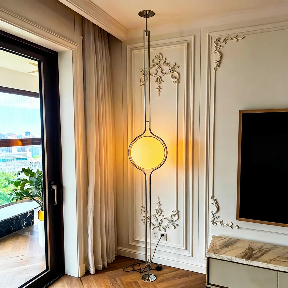 Italy Designer Led Floor Lamp White Ball 2.8 Stand Light