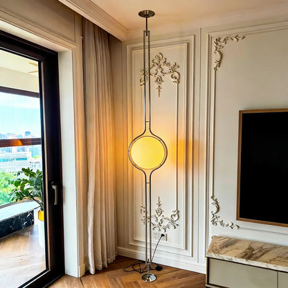 Italy Designer Led Floor Lamp White Ball 2.8 Stand Light