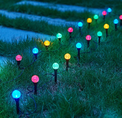 Leds Solar Garden Crystal Lights, Outdoor Lawn Lights