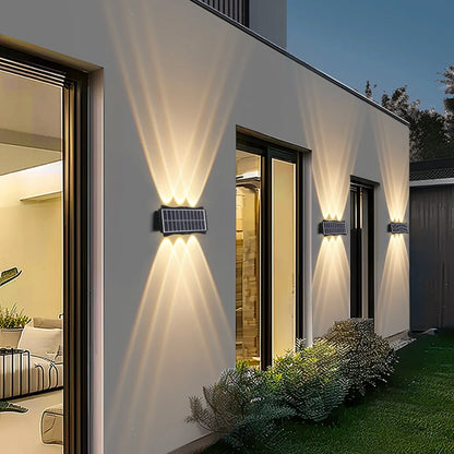 Solar Wall Light Led Courtyard Street Exterior Garden Wall Lighting