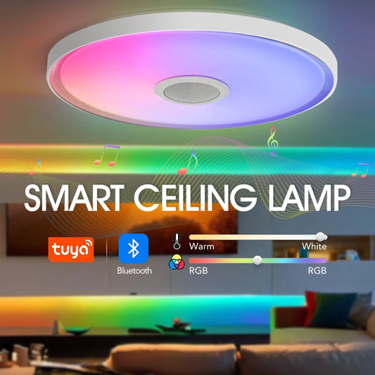 LED Smart Ceiling Lamps RGB APP Remote Control Home Lighting