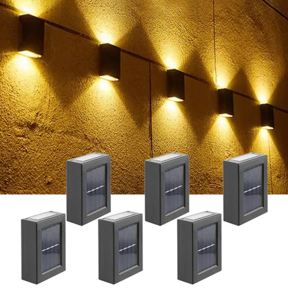 Solar Up and Down Spot Lights Outdoor Street Wall Light Lamp