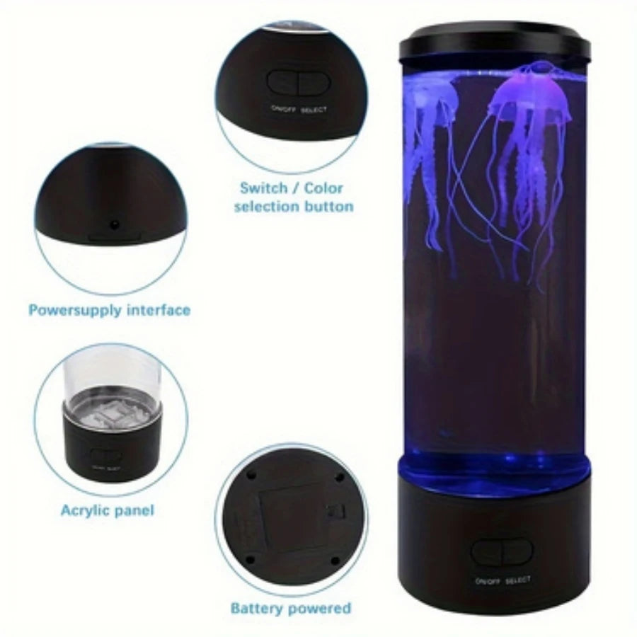New Fantasy Desk Jellyfish Lamp 7 Color Changing  Lamp