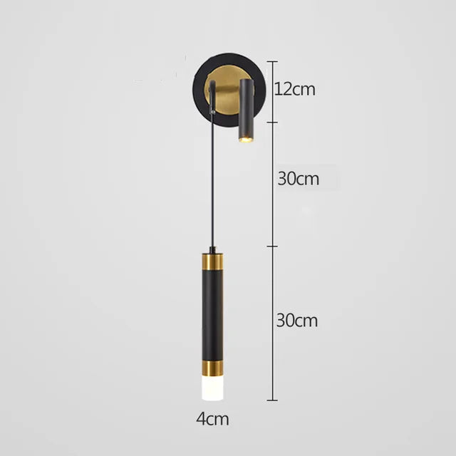 LED Wall Lamp Nordic Double Head Adjustable Wall Lights
