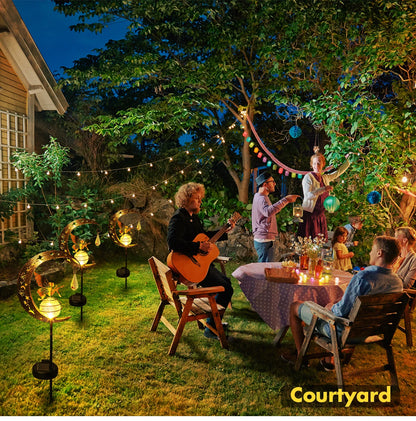 Moon Fairy Solar Lights Outdoor Garden Decorations