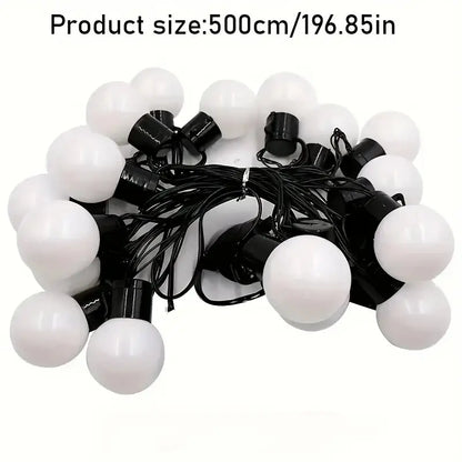 1PC LED Solar Light String Outdoor White Balls Decoration Lights