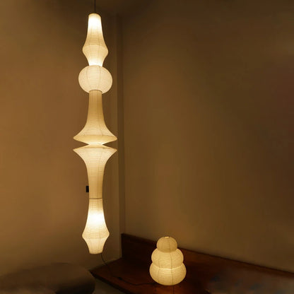 Nordic Wabi Sabi Wind Rice Paper Led Pendant Lights