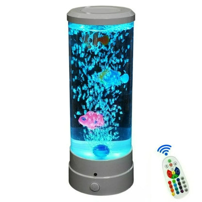 LED Lava Volcano Lamp with Remote Control RGB Light