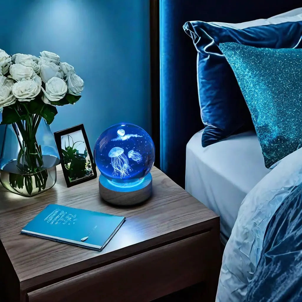 Deep-Sea Jellyfish Crystal Ball Night Light