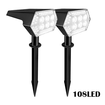 108 LED Outdoor Solar Lights Solar Spot Lights Landscape