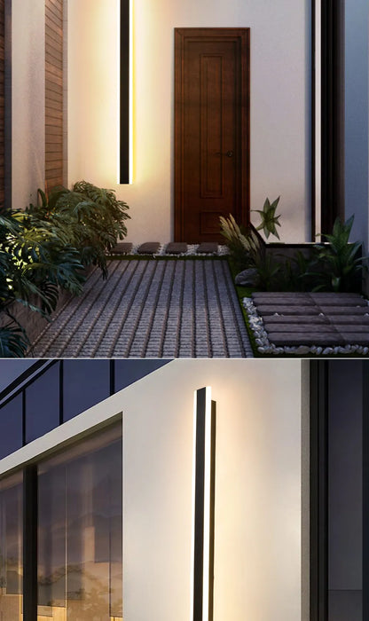 Garden LED Wall Light Remote Dimming Outdoor Lighting