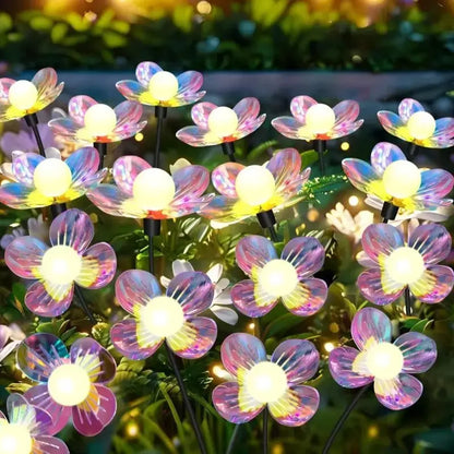 Solar Firefly Flower LED Lights Outdoor Waterproof 2 Modes Decoration