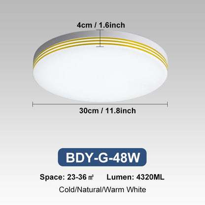 18W-48W LED Ceiling Light 15-30CM Square Ceiling Panel Light