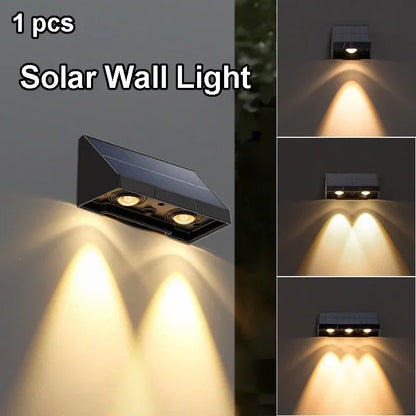 Solar Wall Light Outdoor Porch Lights Illumination LED Lamp