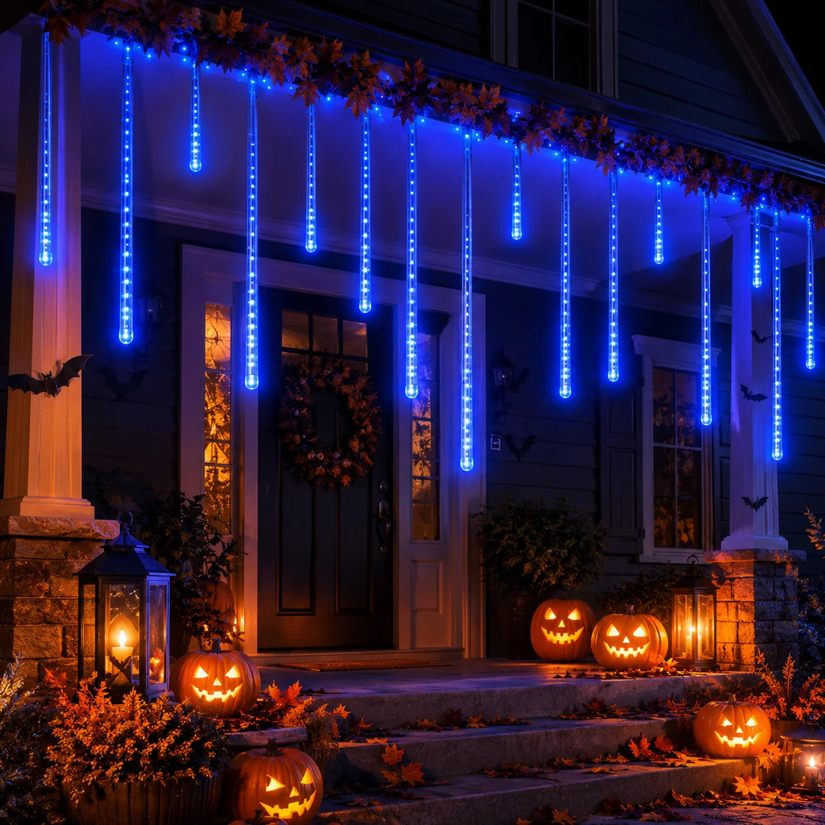 Meteor Shower Lights Falling Rain LED Tube String Lights