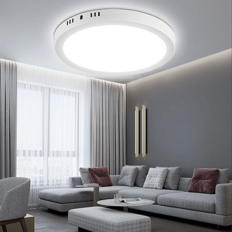 Led Ceiling Lights Fixture 110V 220V Ultra Thin Panel Lamp