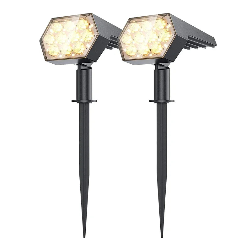 Solar Lights Outdoor  92 LED Solar Spot Lights Outdoor IP67 Waterproof