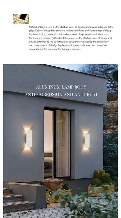 Outdoor Waterproof Wall Lamp Modern LED Lamp