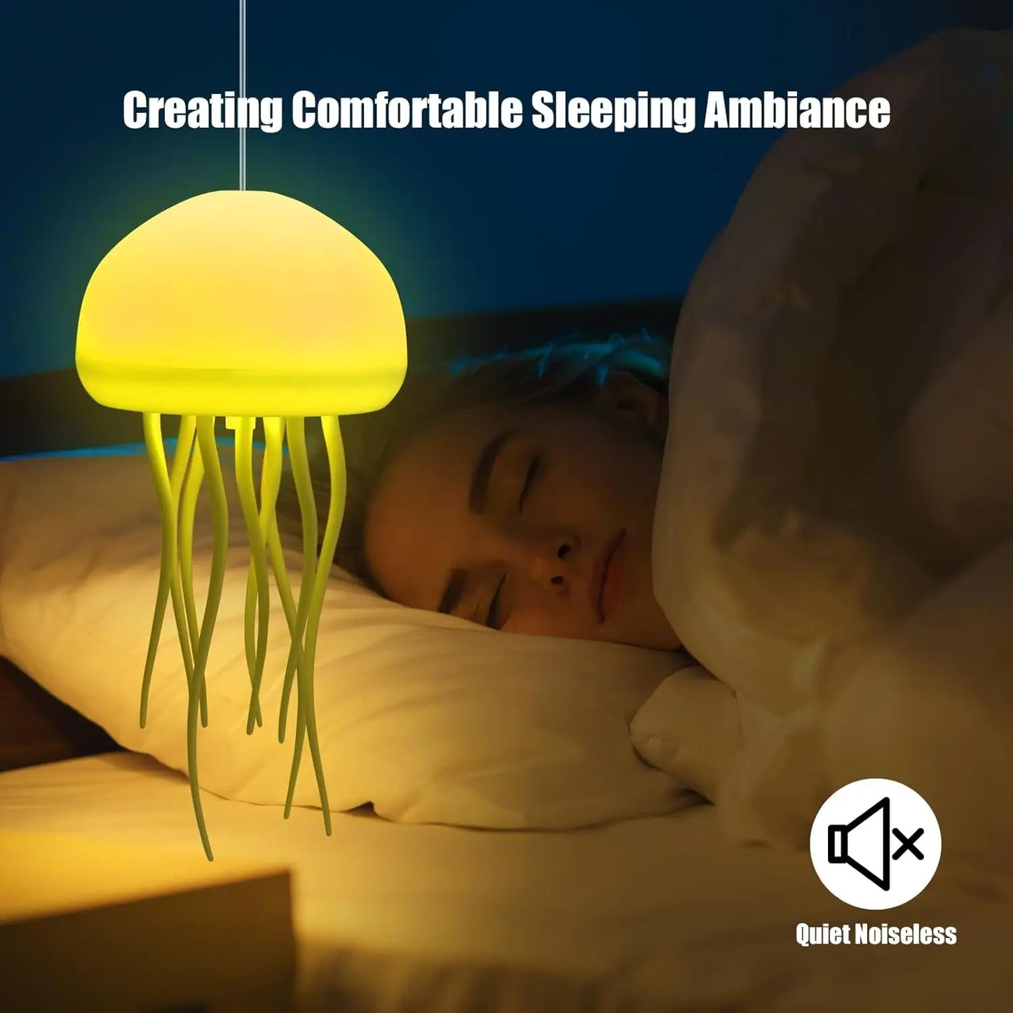 Upgraded Silent Jellyfish Lamp Jelly Fish Light