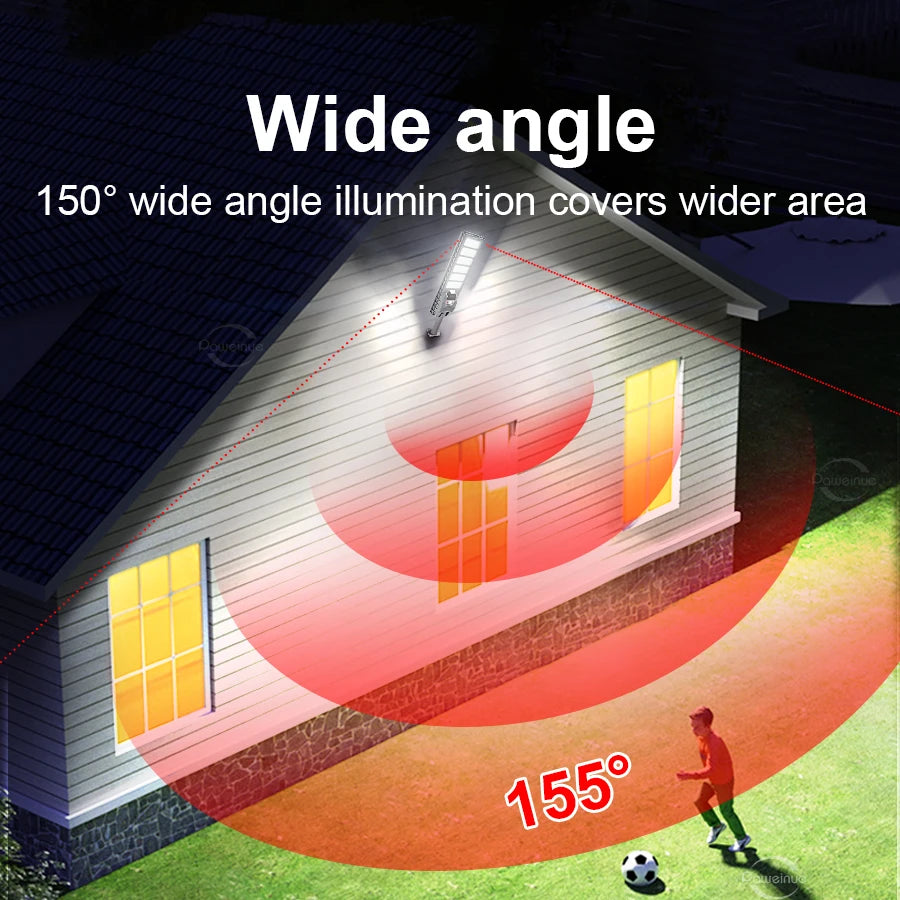 Waterproof Floodlight With Motion Sensor Garden Courtyard Lamp  Street Lamp