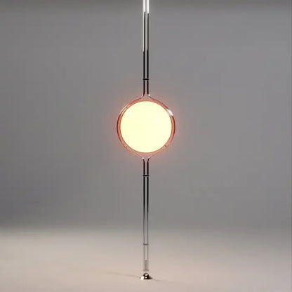 Nordic Floor Lamp Chrome Metal White Acrylic Ball Lamp