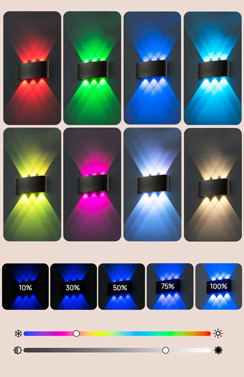 Smart RGB Outdoor Light,2700K-6500K Ambience Wall