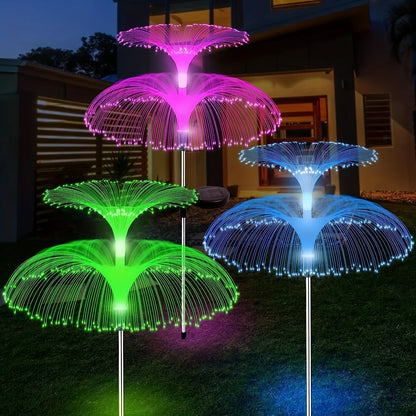 Jellyfish Reed Lights Solar Outdoor Color Changing Lights