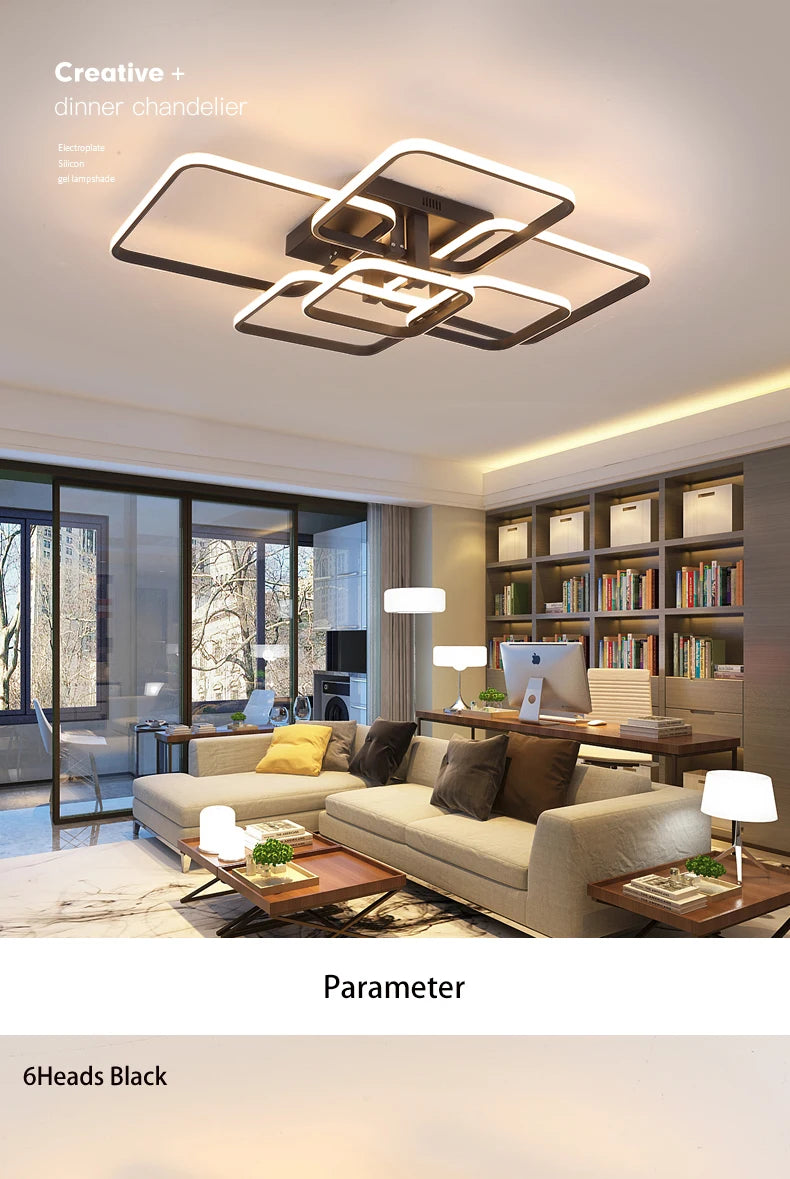 Modern LED Ceiling Chandelier Living Room LED Chandelier Lamp
