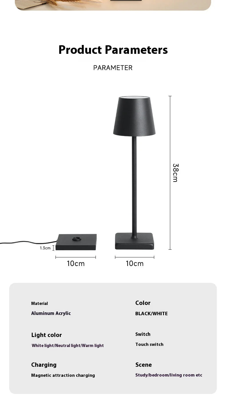 Creative Dining Touch Led Hotel Bar Coffee Pina Pro Table Lamp
