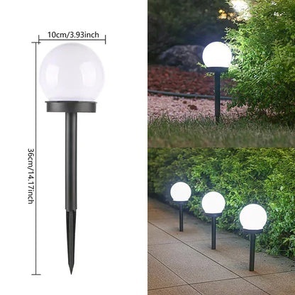Solar Powered LED Bulb Lamp Energy Light Outdoor Garden
