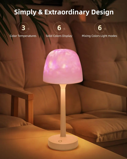 Creative Ocean Wave Cordless Projector Light RGB