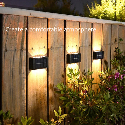 LED Solar Lamp Up and Down Illuminated Solar Wall Light