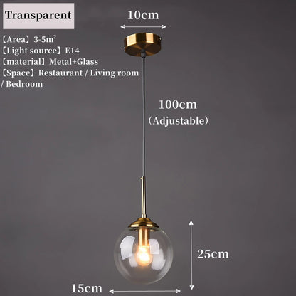 Modern Luxury Metal Chandelier Nordic Creative LED Glass