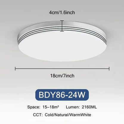 18W-48W LED Ceiling Light 15-30CM Square Ceiling Panel Light
