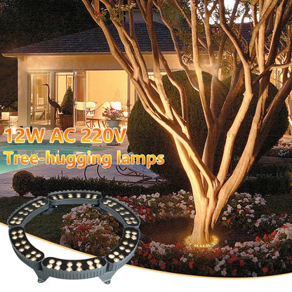 LED Tree Hugging Light Night Projection Spotlight Lamp Outdoor