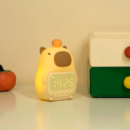 Capybara Alarm Clock with Night Lights Sleep Wake Up Clocks