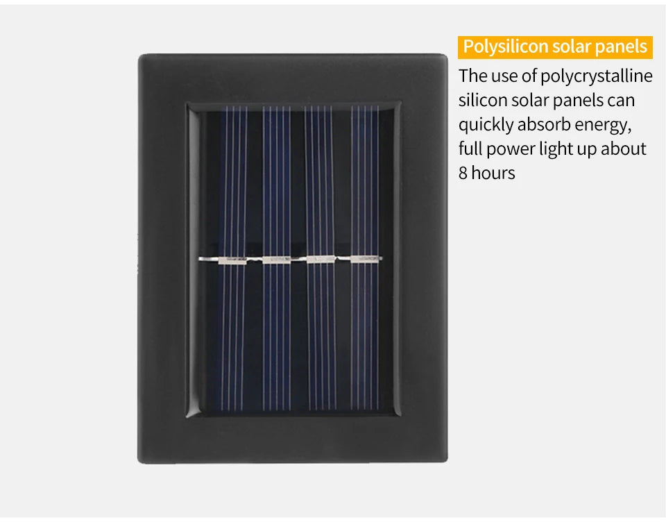 Solar Up and Down Spot Lights Outdoor Street Wall Light Lamp