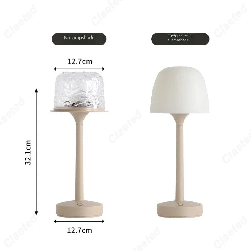 LED High Footed Water Ripple Atmosphere Desk Lamp