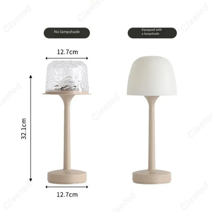 LED High Footed Water Ripple Atmosphere Desk Lamp
