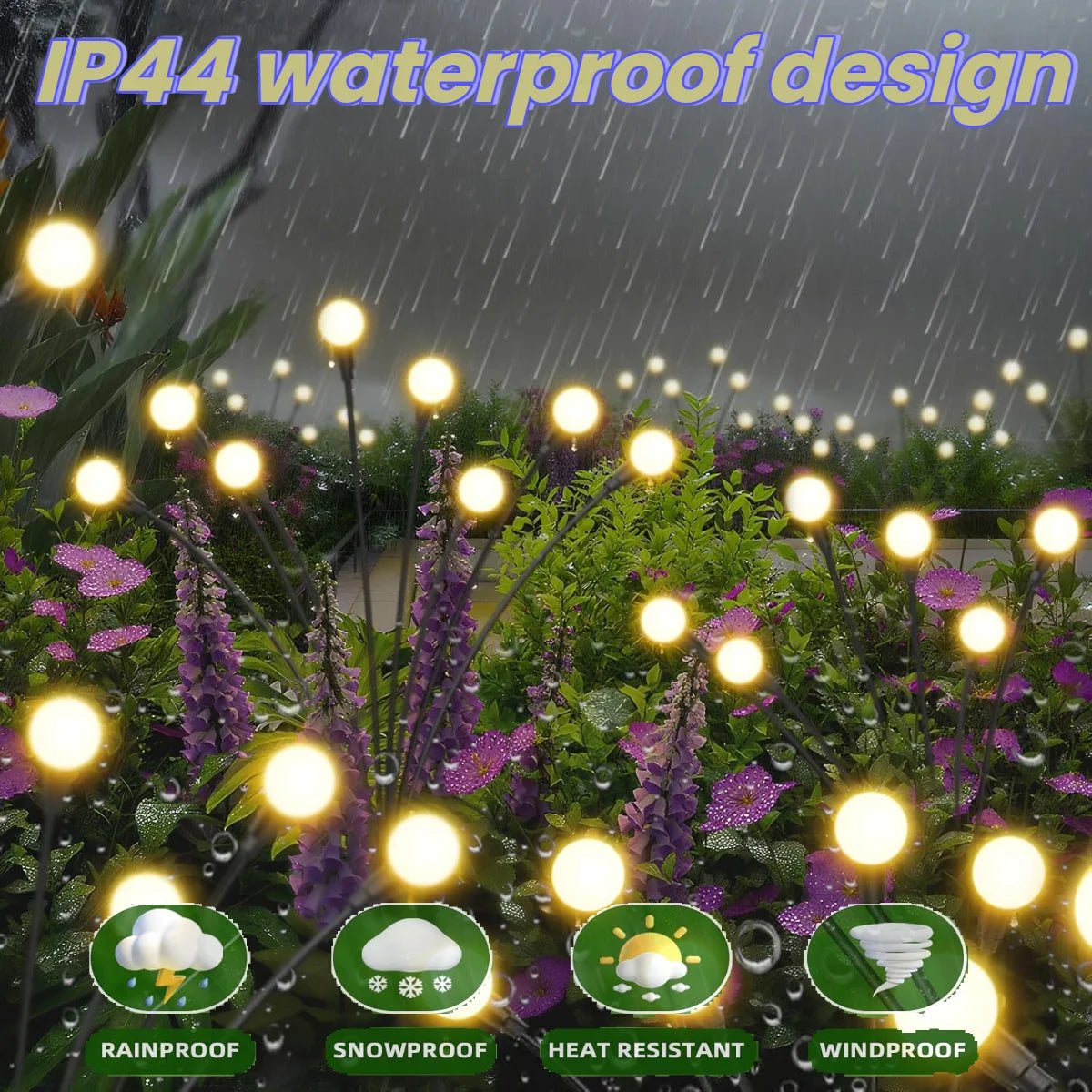 LED Solar Powered Garden Lights Firefly Lights Outdoor
