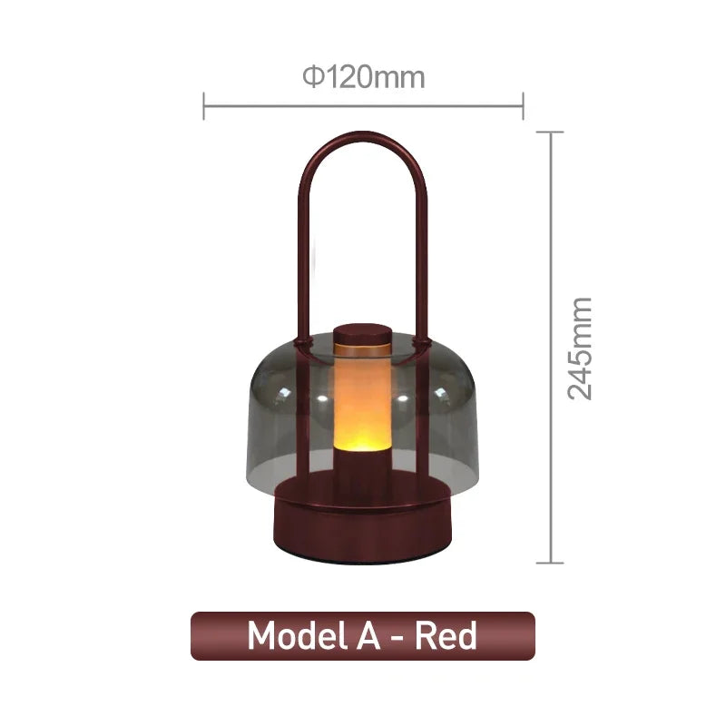 Modern Retro Nordic Desk Lamp Rechargeable Indoor Table Lamp