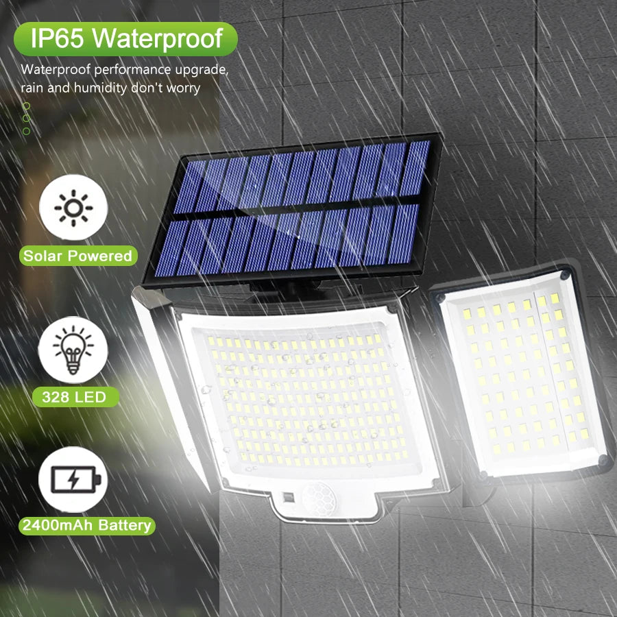 Solar Light Outdoor 328/348 LED Integrated Super Bright Motion