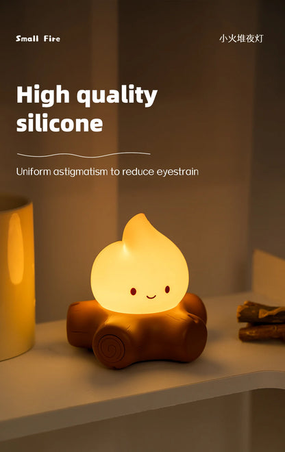 Campfire Night Lights With White Noise Creative Room Decoration