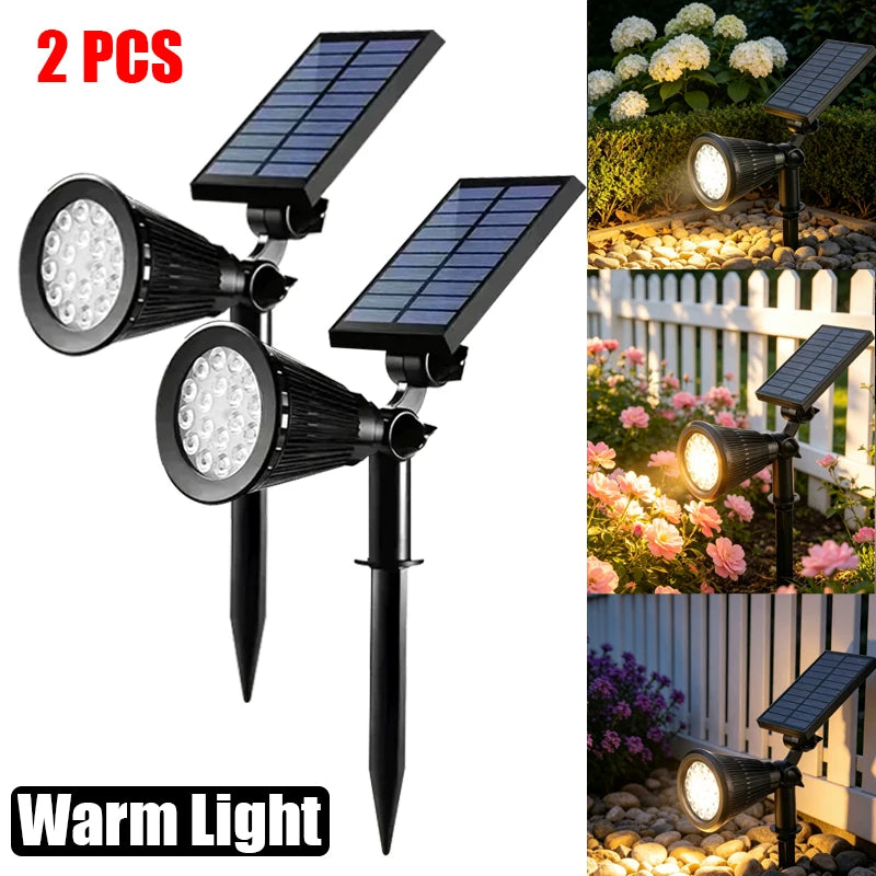 Solar Spot Light Outdoor Lawn Lamp Waterproof Spotlights