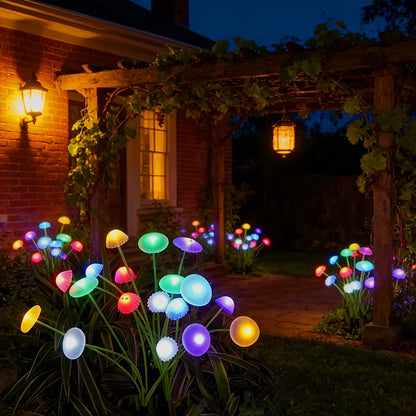 Solar Jellyfish Mushroom Lights for Yard and Lawn Decoration