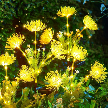 Solar Artificial Flower Stake Lights Outdoor Waterproof Garden Decor Lights